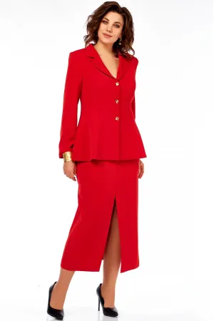 Костюм Ольга Стиль С985 красный