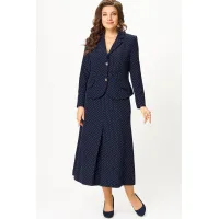 Костюм Svetlana Style 2174 темно-синий в горох