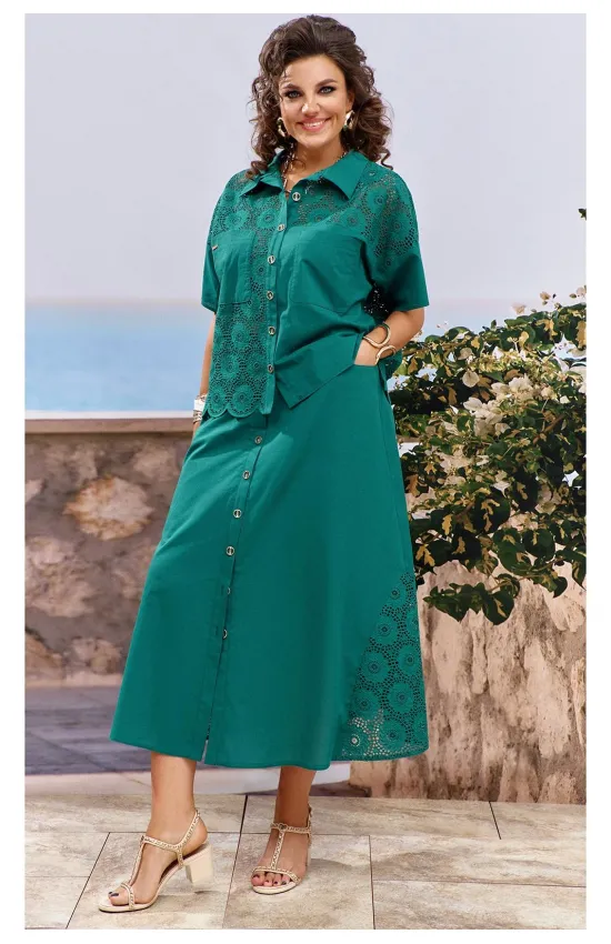 Костюм VITTORIA QUEEN 25683-1 изумрудный