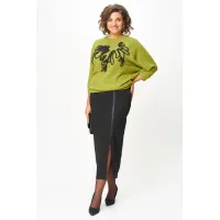 Костюм Michel Chic 1407 салатово-чёрный