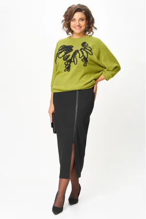Костюм Michel Chic 1407 салатово-чёрный