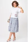 Костюм Anastasia 1248 белый/голубой
