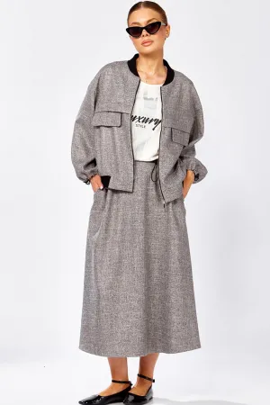 Костюм Милора-стиль 1384 серый