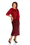 Костюм Ольга Стиль Л413 темный-красный