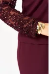 Костюм Кокетка и К 1336 бордовый Костюм Кокетка и К 1336 бордовый