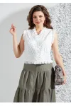 Костюм Mira Fashion 5556-2 белый+хаки
