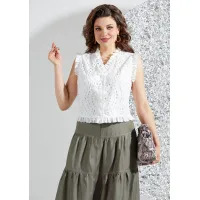 Костюм Mira Fashion 5556-2 белый+хаки