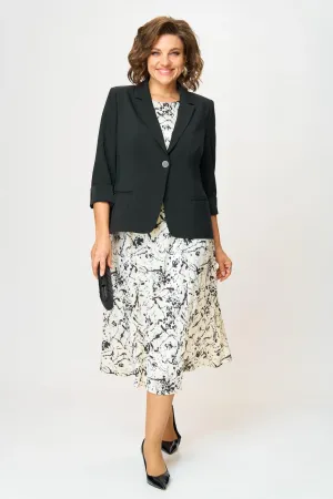 Костюм Карина Делюкс М-1385 черно-белый