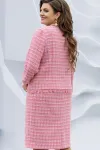 Костюм VITTORIA QUEEN 22683 диз. клетка меланж розовый