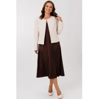 Костюм Мублиз 292 бежевый+шоколад