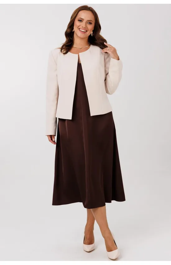 Костюм Мублиз 292 бежевый+шоколад