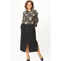 Костюм Svetlana Style 2181 черный+рыжий