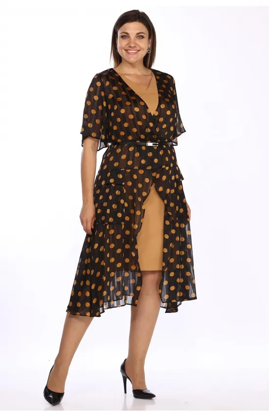 Костюм Lady Style Classic 1875 Черный с кирпичным