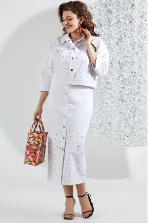 Костюм Mira Fashion 5541 белый
