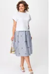 Костюм Anastasia 1248 белый/голубой