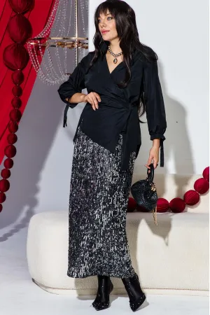 Костюм VITTORIA QUEEN 27313 черный, серебристый