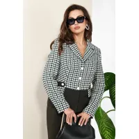 Костюм Anastasia 1045-2 гусиная лапка+олива
