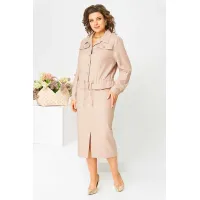 Костюм Асолия 1481 бежевый Костюм Асолия 1481 бежевый