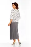 Костюм Ольга Стиль Л433 молочный-серый Костюм Ольга Стиль Л433 молочный-серый