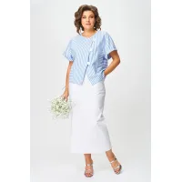 Костюм Michel Chic 1422 белый + полоска