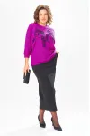Костюм Michel Chic 1407 пурпурный+черный Костюм Michel Chic 1407 пурпурный+черный