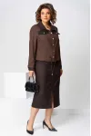Костюм Асолия 1507 коричневый Костюм Асолия 1507 коричневый