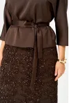 Костюм Кокетка и К 1334 коричневый Костюм Кокетка и К 1334 коричневый