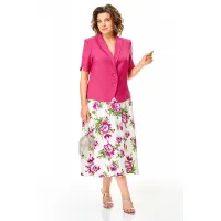 Костюм Michel Chic 1459 малина, цветы