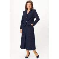 Костюм Svetlana Style 2174 темно-синий в горох