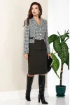 Костюм Anastasia 1045-2 гусиная лапка+олива