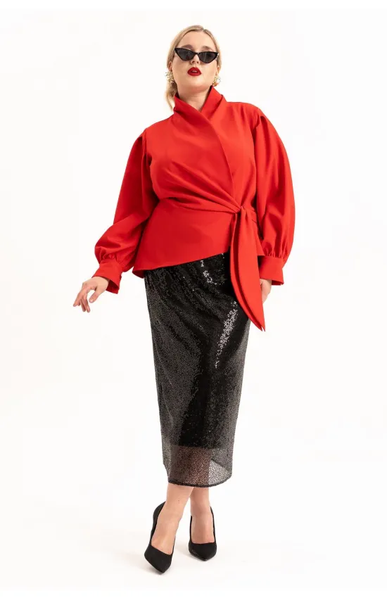 Костюм ALGRANDA 4112 Красный,Черный