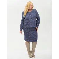 Костюм YOUR SIZE 2266/170 Синий с добавлением бежевых нитей