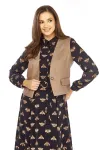 Костюм Милора-стиль 1380/1 черный + капучино (пчелы) Костюм Милора-стиль 1380/1 черный + капучино (пчелы)