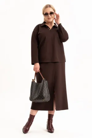 Костюм ALGRANDA 4106-1 Шоколад