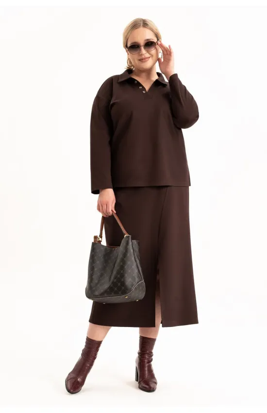 Костюм ALGRANDA 4106-1 Шоколад
