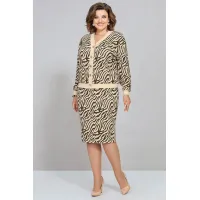 Костюм Mira Fashion с бежевым