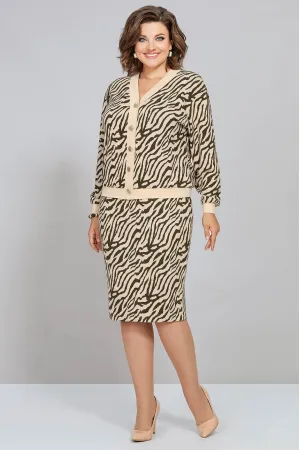 Костюм Mira Fashion с бежевым