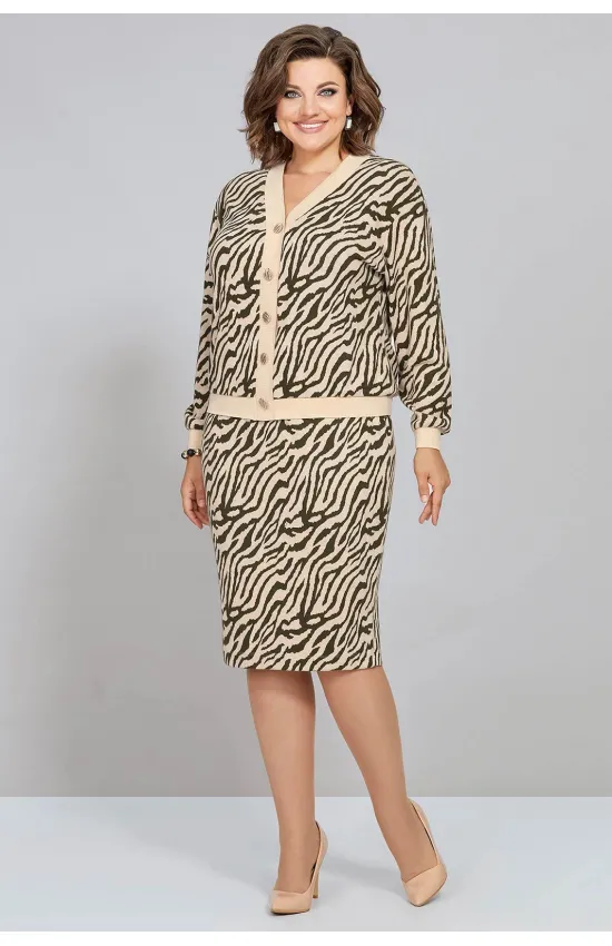 Костюм Mira Fashion с бежевым