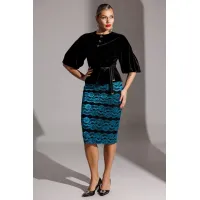 Костюм Мода-Юрс 25-2623 черный+бирюза