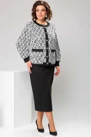 Костюм Romanovich 2-2606 черно/белый