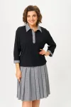 Костюм Svetlana Style 2134 черный клетка