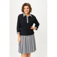 Костюм Svetlana Style 2134 черный клетка