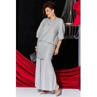 Костюм VITTORIA QUEEN 27573-1 серебристо-серый