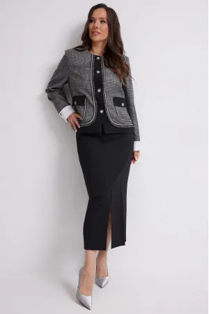 Костюм Магия Моды 2637 серый+черный