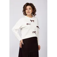 Костюм Кокетка и К 1250 белый+баклажан