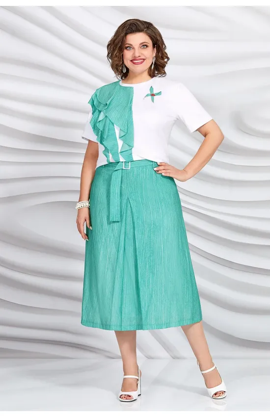 Костюм Mira Fashion белый+синий
