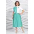 5423 белый+бирюза Mira Fashion