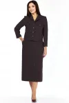 Костюм Милора-стиль 1382 темный шоколад