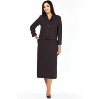 Костюм Милора-стиль 1382 темный шоколад Костюм Милора-стиль 1382 темный шоколад