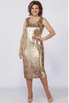Костюм Mira Fashion серебристый с паетками